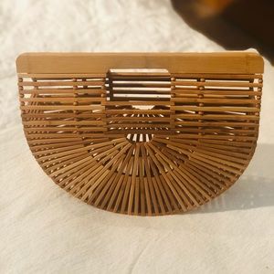 Cult Gaia Ark Bamboo Bag, Size Small
